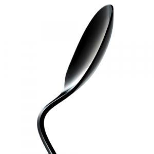 A picture of a bent spoon
