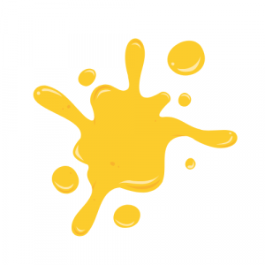 A splat of melted cheese