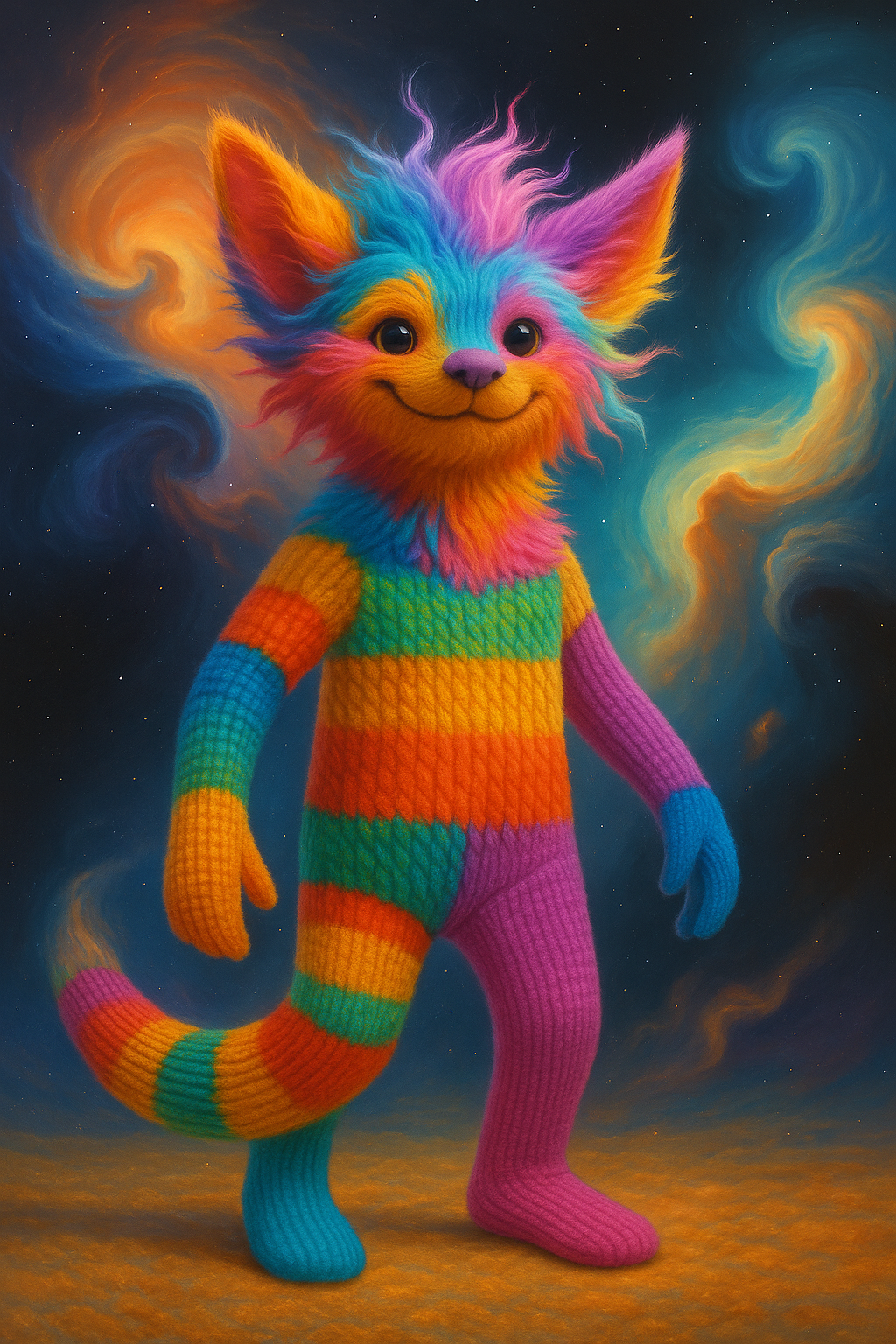 An Ai generated image of a mythical sock called Elwick.