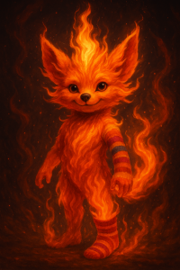An Ai generated image of a fire sock 
