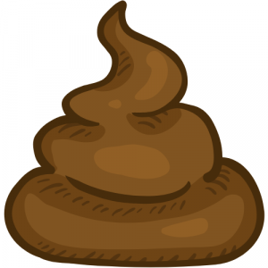 A graphic of a big lump of poo!