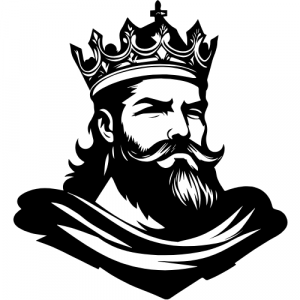 A graphic of a King.
